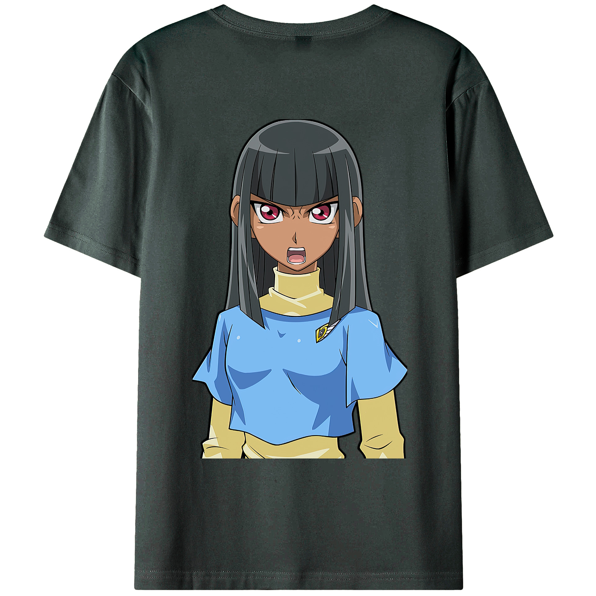 （画像用） 遊☆戯☆王 Yu-Gi-Oh! 綿100％ メンズ半袖Tシャツ（バックプリント） 通気性